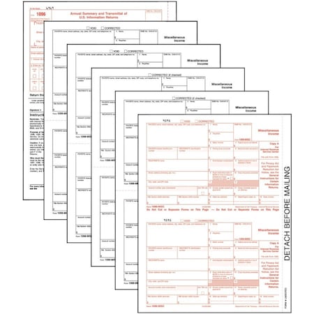 Tops 5Pt Frm, 1099-Misc, 50St/Pk TOP22993MISC